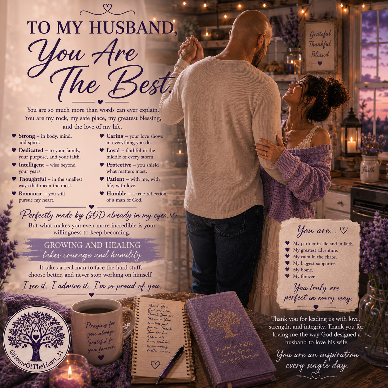 To my husband, you are the best — a wife's tribute graphic